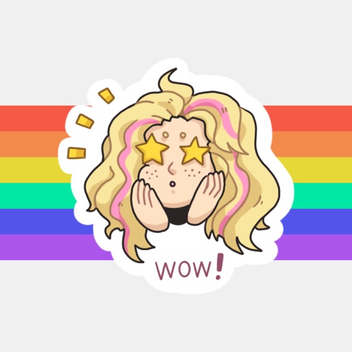 LGBTQ Lesbi Stickers (by PINK)