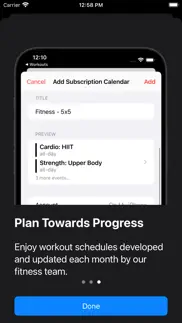 workout calendars for fitness+ iphone screenshot 3