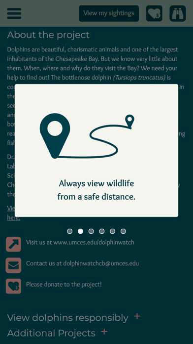 Chesapeake Dolphin Watch Screenshot