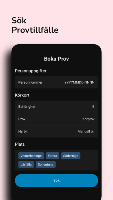 Boka Förarprov Screenshot