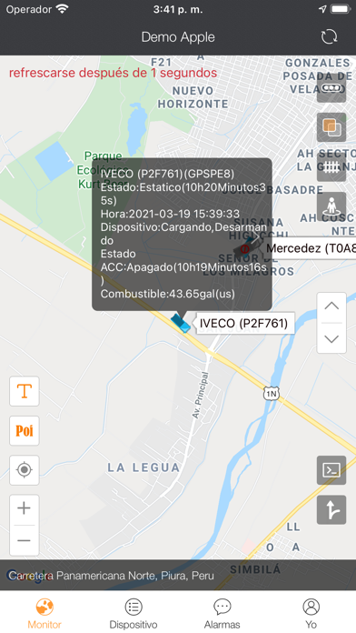 Global GPS Perú Screenshot