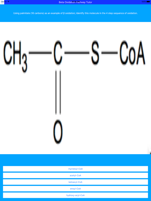 Screenshot #4 pour Beta Oxidation Pathway Tutor