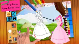 princess fairy tales coloring iphone screenshot 2