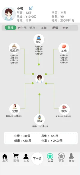 Game screenshot 模拟奋斗的生活：自强不息打造属于自己的美好生活和爱情 hack