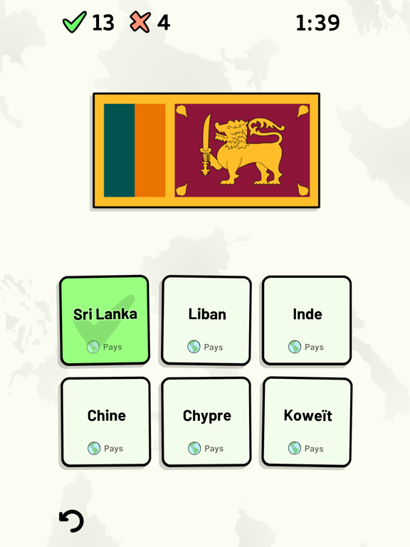 Screenshot #5 pour Pays d'Asie - Quiz