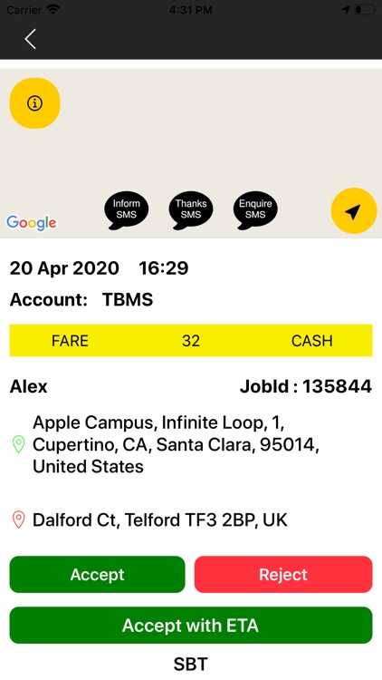 TBMS Driver - Taxi system screenshot-4