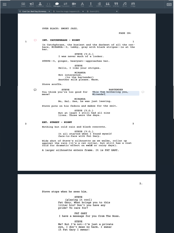 Screenshot #4 pour WriterDuet