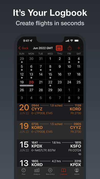 LogTen Pilot Logbook Screenshot