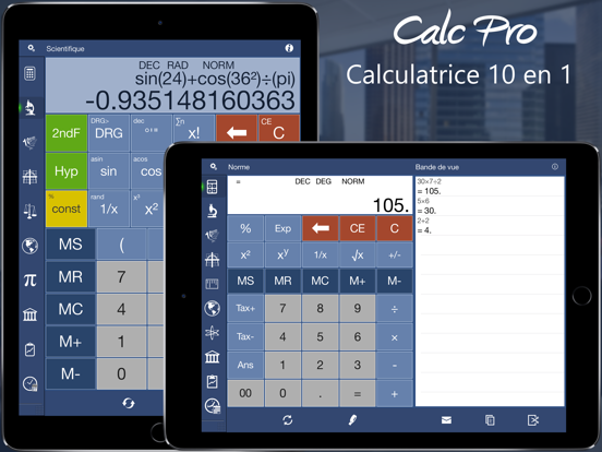 Screenshot #4 pour Calculatrice - Calc Pro HD