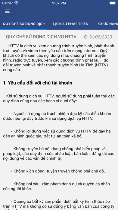 Hà Tĩnh TV Screenshot