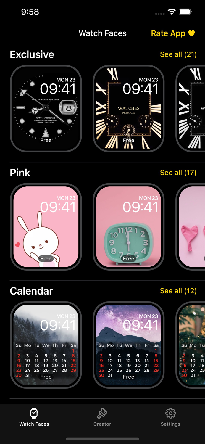 Watch Faces for iWatch Gallery