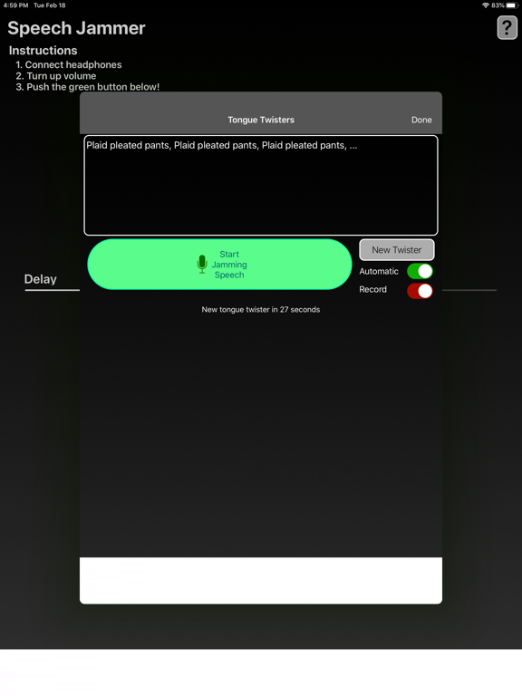 Screenshot #5 pour Speech Jammer