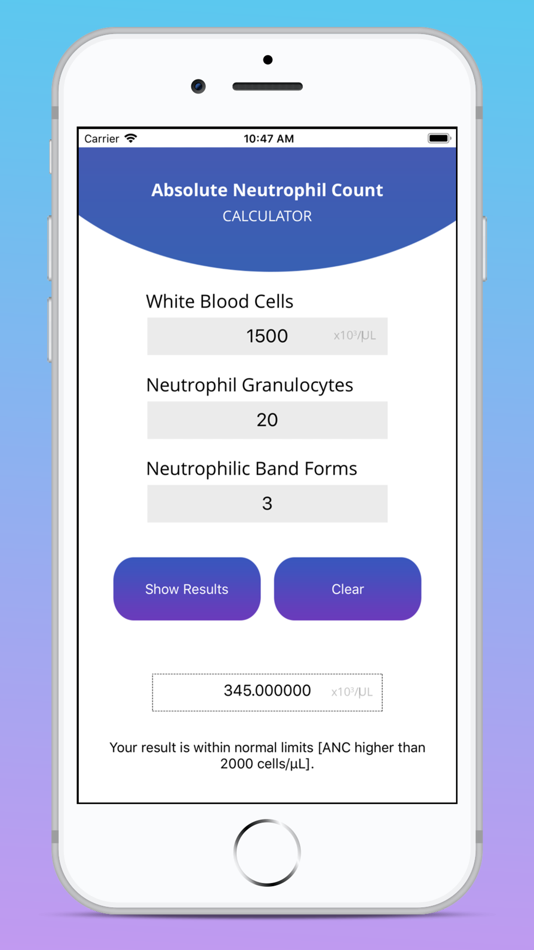 #2. ANC Calculator (iOS) By: Gorasiya Vishal Nanjibhai