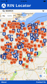 RIN Locator screenshot