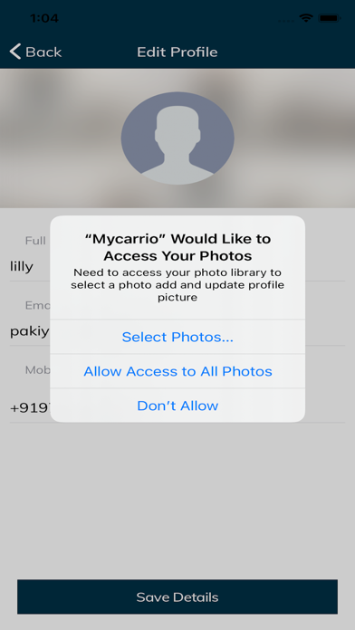 Mycarrio - Moving and Delivery Screenshot