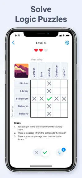 Game screenshot Logic Puzzles - Clue Game apk