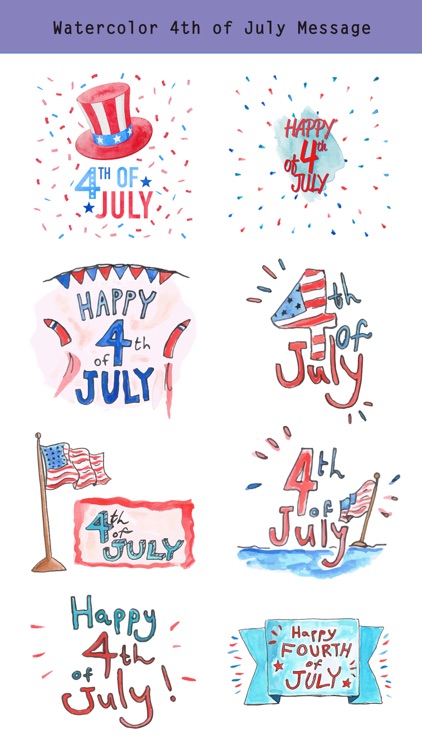 4th of July - Watercolor Pack