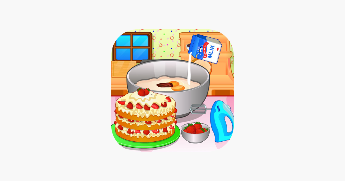 Cozinhar bolo de morango na App Store