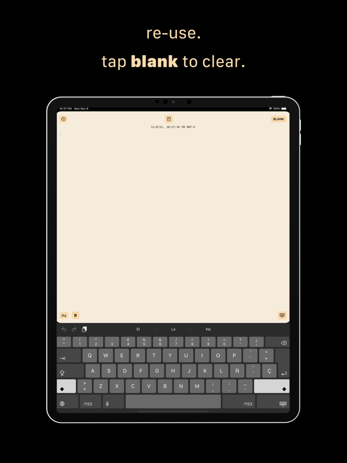 Blank - Simple Notes