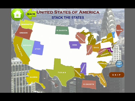 Screenshot #6 pour United States Map Quiz Game