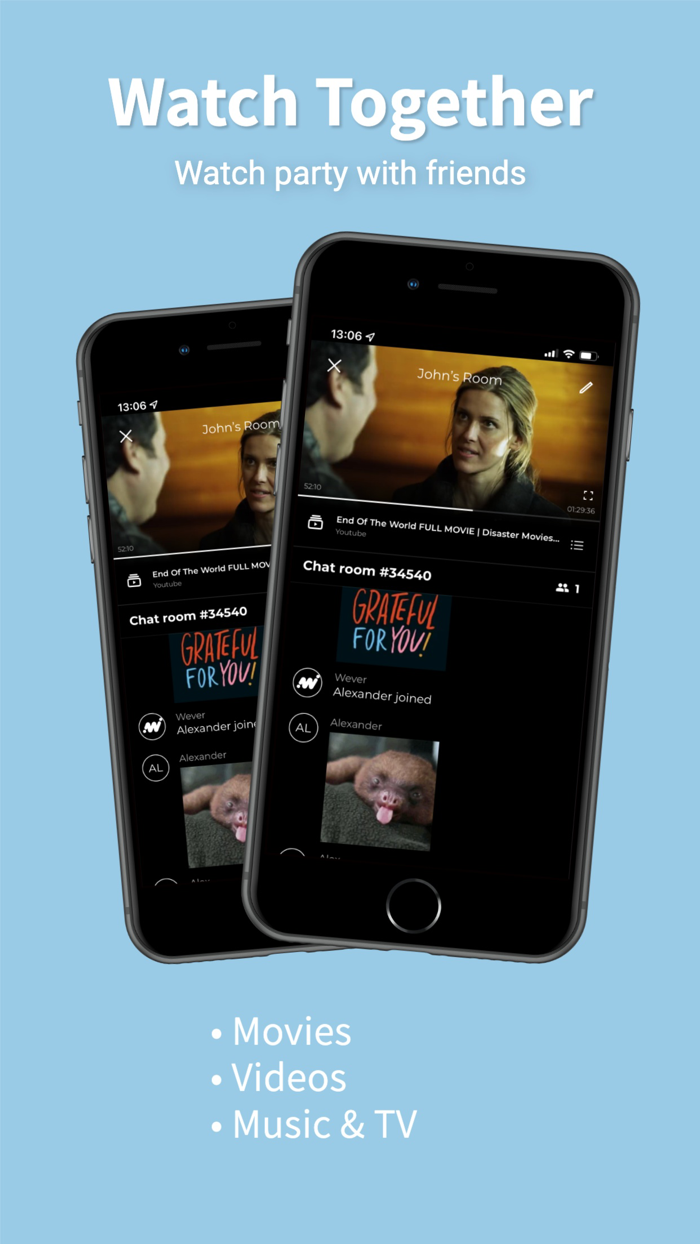 Watch movies together WEVER