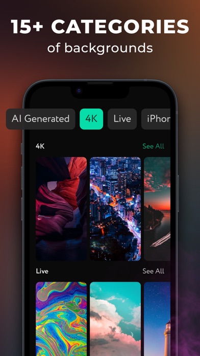 Live Wallpapers 4K Backgrounds Screenshot