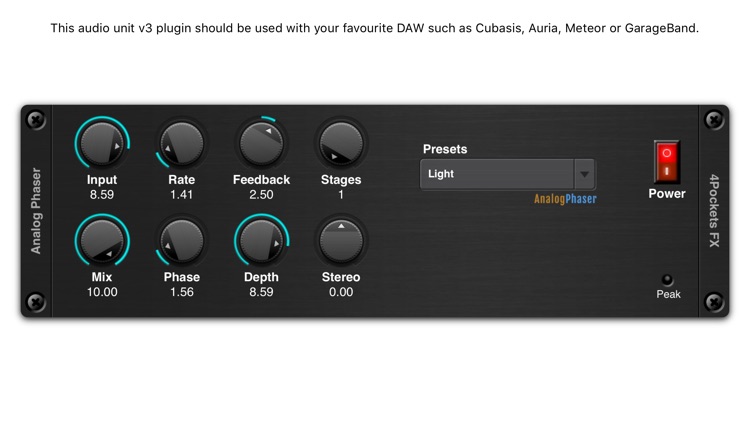 PhaserFX AUv3 Plugin