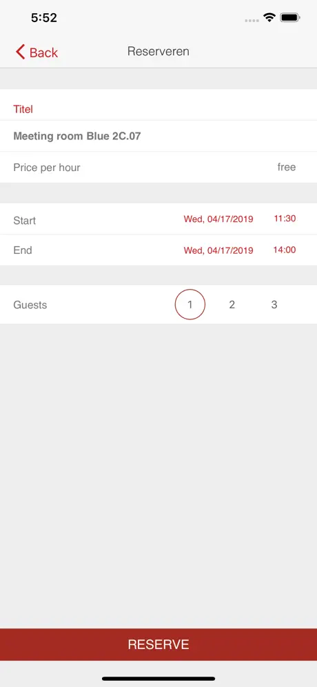 Officebooking blue