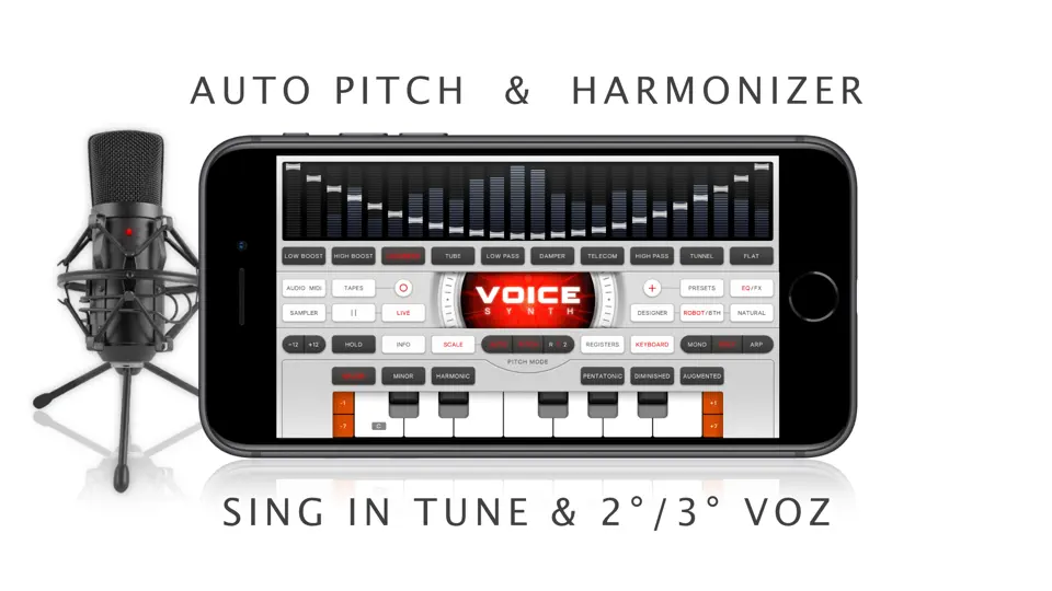 Captura de pantalla de Voice Synth en iPhone 2