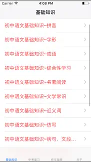 初中语文7~9年级知识点总结|中考复习大全 iphone screenshot 1