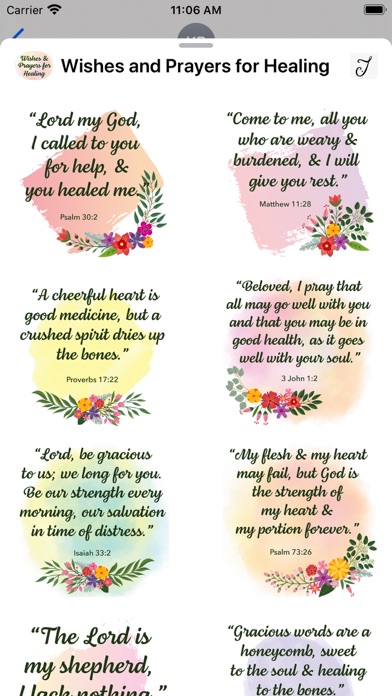 Wishes and Prayers for Healing Screenshot