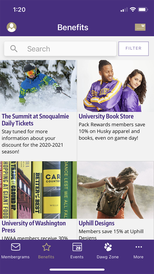 #3. UW Alumni Association (iOS) โดย: University of Washington Alumni Association