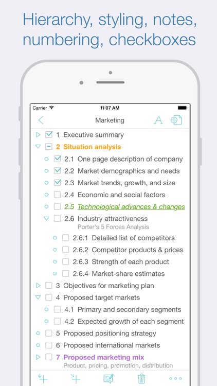 Cloud Outliner - Nested Lists screenshot-0