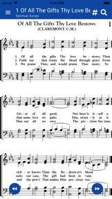 GrowInGrace Hymnal screenshot