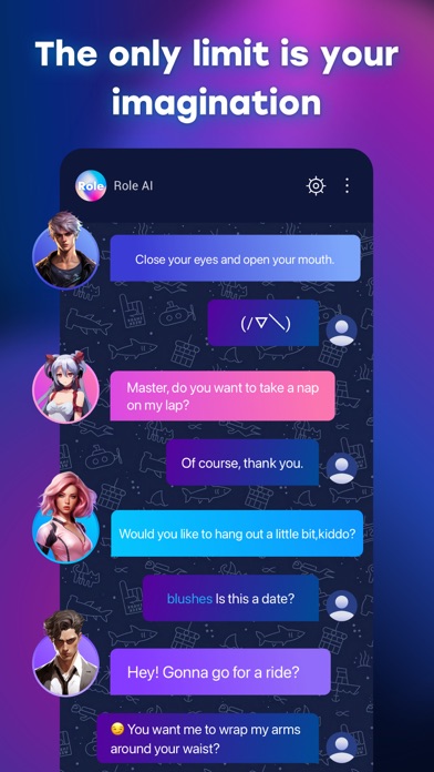 Role AI - Chat with AI friends Screenshot