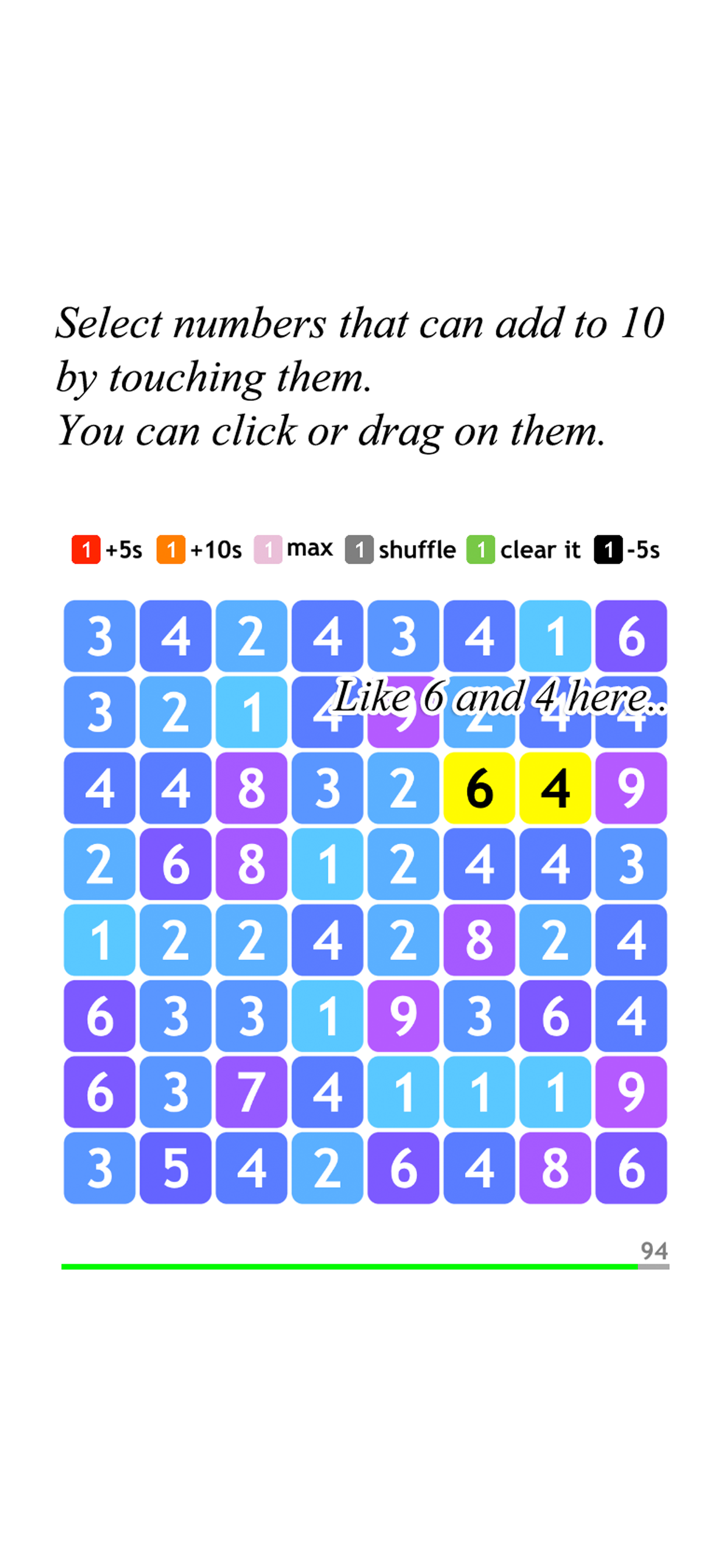 Add to 10 Plus: Number Game