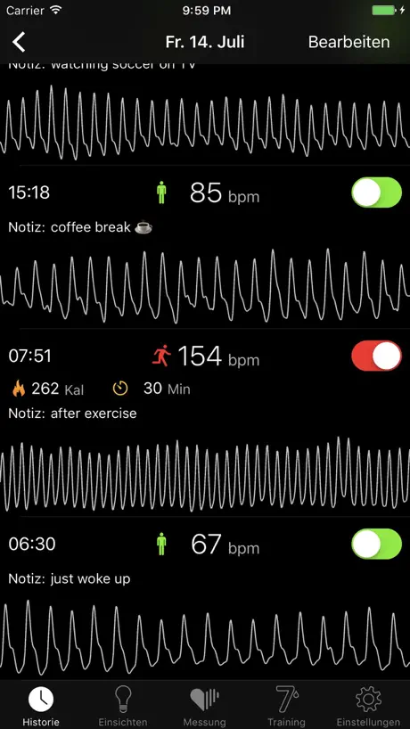 Cardiio: Pulsmesser