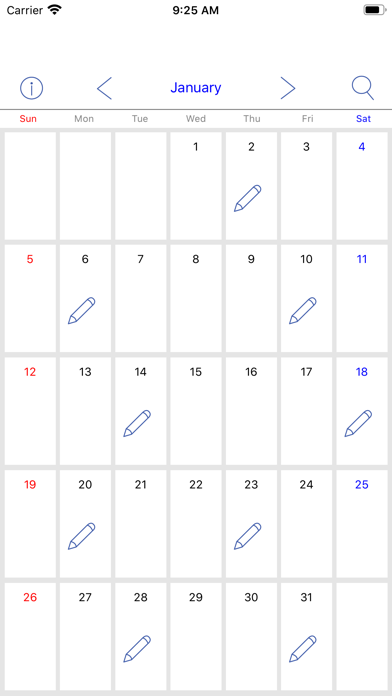 シンプルカレンダーと日記のおすすめ画像3