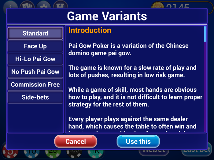 Pai Gow Poker Trainer