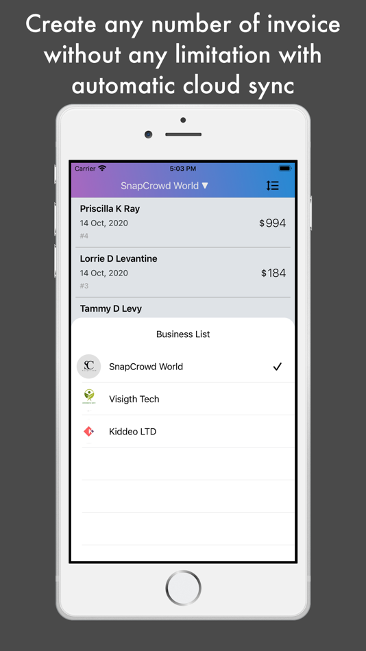 Invoice maker, Bill Generator - 1.18 - (iOS)