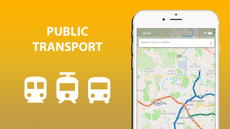 Public transport map Rome