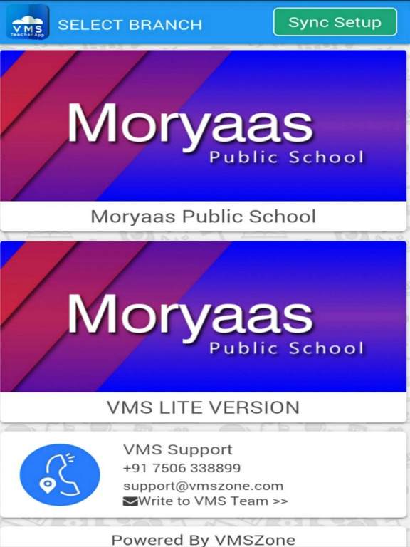 VMS TEACHER app screenshot 2
