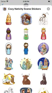 cozy nativity scene stickers iphone screenshot 3