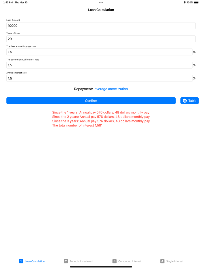 Interest Rate Calculation