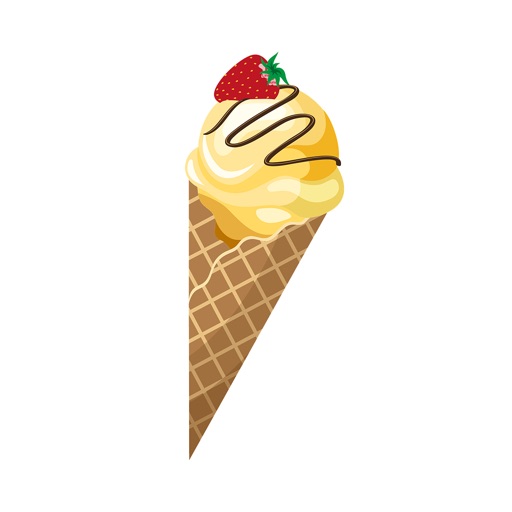 Round ice cream icon