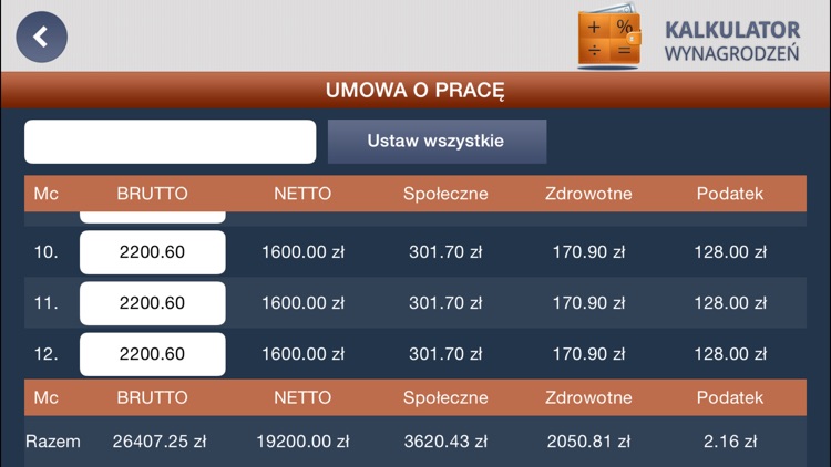 Kalkulator Wynagrodzeń 2024 screenshot-8