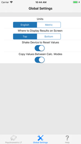HVAC Psychrometric LT screenshot