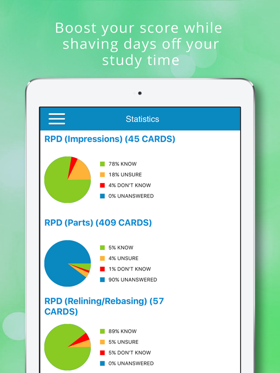 Prosthodontics Cram Cards iPad screenshot 4 - Education app