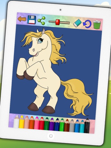 Horses Coloring Book Game iPad screenshot