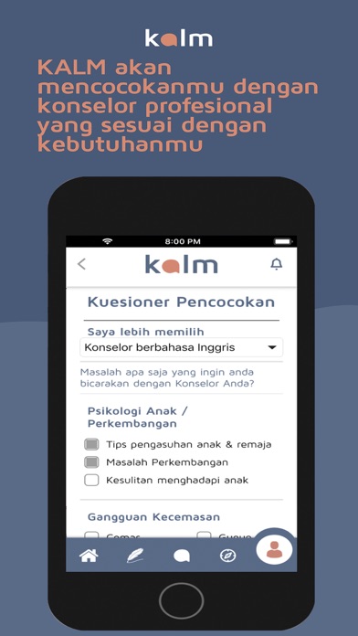 KALM Online Counseling & More Screenshot